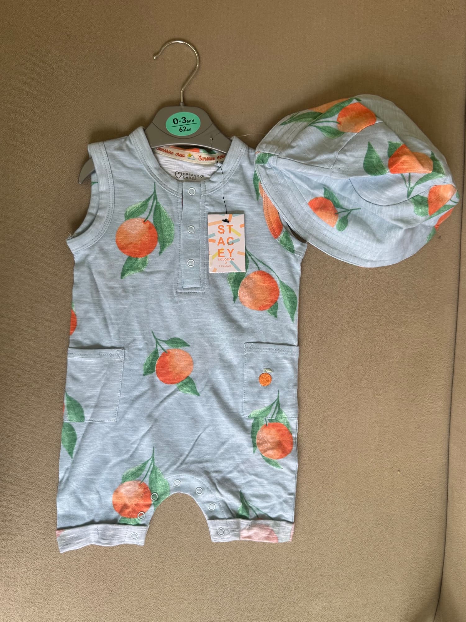 Primark cargo playsuit & hat